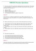 2024 NREMT EXAM 1&comma;  PRACTICE - Exam 1&comma; Questions  &vert; Passed &vert; A&plus; Rated Guide &vert; New Full Exam BUNDLE 