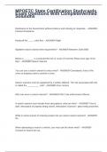 MPOETC State Certification Studycards Exam Questions With Complete&sol;verified Solutions