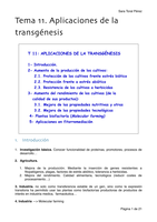 Tema 11A. Aplicaciones de la transgénesis