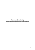 Planning en ontwikkeling van interventies 