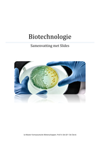 Samenvatting Biotechnologie 