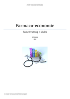 Samenvatting Farmaco-economie