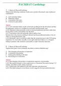 2024 PACKRAT Cardiology &vert; Actual Questions and Verified Answers &lpar; Included &rpar; 100&percnt; Correct