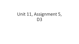 Unit 11, d3- Level 3 applied science