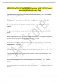 HBSS 301 ePO5&period;3 Test &vert; 2024 &vert; Questions with 100&percnt; Correct Answers &vert; Updated & Verified