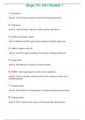 Regis NU 643 Module 7 &lpar;Latest 2024&rpar; Questions With Complete Grade A&plus; Answers
