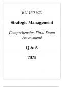 &lpar;JHU&rpar; BU&period;150&period;620 Strategic Management Comprehensive Final Exam Assessment Q & A