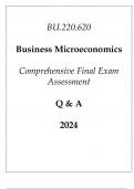 &lpar;JHU&rpar; BU&period;220&period;620 Business Microeconomics Comprehensive Final Exam Assessment Q & A