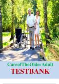 Care of The Older Adult -TEST BANK&period;