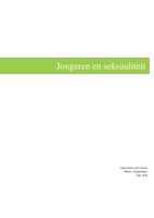 Jongeren en Seksualiteit - Samenvatting artikelen 