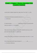 Cloud&plus; - Chapter 1 Review Questions With  Complete Solutions