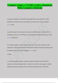 Comptia Cloud&plus; CV0-003 Archive Questions  With Complete Solutions