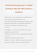 DENTAL PHARMACOLOGY Exam Package Deal Questions and Answers 100&percnt; Solved