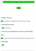 HARTMANS The Basics Chp&period; 3 CNA practice exam Questions and Answers Latest &lpar;2024 &sol; 2025&rpar; &lpar;Verified Answers&rpar;