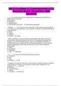 ISC2 Certified In Cybersecurity &lpar;CC&rpar; Practice Exam Questions AND Answers