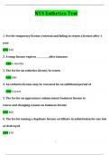 NYS Esthetics Test Questions and Answers Latest &lpar;2024 &sol; 2025&rpar; &lpar;Verified Answers&rpar;