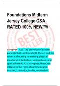 Foundations Midterm  Jersey College Q&A  RATED 100&percnt; NEW&sol;&sol;&sol;&sol;&sol;