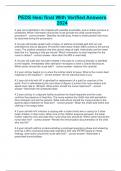 PEDS Hesi final With Verified Answers  2024