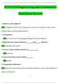 PLTW CEA Civil Engineering and Architecture Final Exam Review Questions and Answers Latest &lpar;2024 &sol; 2025&rpar; &lpar;Verified Answers&rpar;