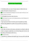 PLTW CEA Final Exam Questions and Answers Latest &lpar;2024 &sol; 2025&rpar; &lpar;Verified Answers&rpar;