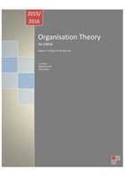 Samenvatting Boek Organisatie Theorie