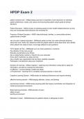 HPDP Exam 2 questions and answers rated A&plus; by experts 2024&sol;2025