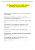 Oil Burners Final Exam With Correct Questions And Answers 2024
