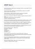 HPDP Test 2 questions and answers rated A&plus; by experts 2024&sol;2025