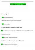 HESI Maternity Pediatric Exam 2024 Questions and Answers Latest &lpar;2024 &sol; 2025&rpar; &lpar;Verified Answers&rpar;