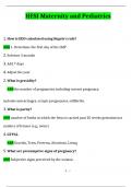 HESI Maternity and Pediatrics Exam 2024 Questions and Answers Latest &lpar;2024 &sol; 2025&rpar; &lpar;Verified Answers&rpar;