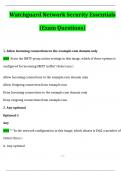 Watchguard Network Security Essentials Exam Questions and Answers Latest &lpar;2024 &sol; 2025&rpar; &lpar;Verified Answers&rpar;