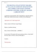 NUR 206 FINAL EXAM NEWEST 2024-2025  ACTUAL EXAM COMPLETE 200 QUESTIONS  AND CORRECT DETAILED ANSWERS  &lpar;VERIFIED ANSWERS&rpar; &vert;ALREADY GRADED  A&plus;&vert;&vert;BRAND NEW&excl;&excl;
