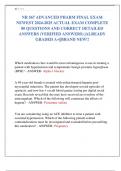 NR 567 ADVANCED PHARM FINAL EXAM  NEWEST 2024-2025 ACTUAL EXAM COMPLETE  80 QUESTIONS AND CORRECT DETAILED  ANSWERS &lpar;VERIFIED ANSWERS&rpar; &vert;ALREADY  GRADED A&plus;&vert;&vert;BRAND NEW&excl;&excl;