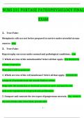 NURS 231 Portage Pathophysiology FINAL Exam Questions and Answers Latest &lpar;2024 &sol; 2025&rpar; &lpar;Verified Answers&rpar;