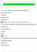 NURS 231 Portage Pathophysiology Exam 7 Questions and Answers Latest &lpar;2024 &sol; 2025&rpar; &lpar;Verified Answers&rpar;