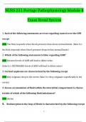 NURS 231 Portage Pathophysiology module 8 Exam renal System Questions and Answers Latest &lpar;2024 &sol; 2025&rpar; &lpar;Verified Answers&rpar;