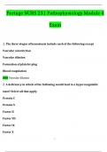 Portage NURS 231 Pathophysiology Module 4 Exam Questions and Answers Latest &lpar;2024 &sol; 2025&rpar; &lpar;Verified Answers&rpar;