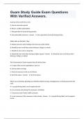 Guam Study Guide Exam Questions With Verified Answers&period;