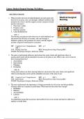 Medical-Surgical Nursing 7th Edition by Linton  Test Bank All Chapters &lpar;1-63&rpar; &vert; A&plus; ULTIMATE GUIDE