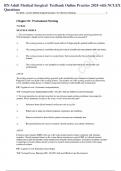 RN Adult Medical Surgical  Testbank Online Practice 2024 with NCLEX Questions&comma;&comma;&comma;&comma;Alpha
