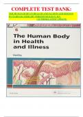     COMPLETE TEST BANK&colon; THE HUMAN BODY IN HEALTH AND ILLNESS 6TH EDITION BY BARBARA HERLIHY PHD&lpar;PHYSIOLOGY&rpar; RN &lpar;AUTHOR&rpar;LATEST UPDATE&period;COMPLETE TEST BANK&colon; THE HUMAN BODY IN HEALTH AND ILLNESS 6TH EDITION BY BARBARA HERLIHY PHD&lpar;PHYSIOLOGY&rpar; RN &lpar;AUTHOR&rpar;LATEST 