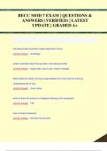 BECC MOD 7 EXAM &vert; QUESTIONS &  ANSWERS &lpar;VERIFIED&rpar; &vert; LATEST  UPDATE &vert; GRADED A&plus;