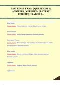 BASI Final Exam &vert; Questions & Answers &lpar;Verified&rpar; &vert; Latest Update &vert; Graded A&plus;