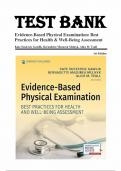 Test Bank For Evidence-Based Physical Examination Best Practices for Health & Well-Being Assessment 1st Edition By Kate Sustersic Gawlik&comma; Bernadette Mazurek Melnyk&comma; Alice M&period; Teall 9780826164537 &lpar;Complete 29 Chapters&rpar;