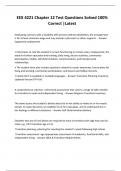 EEX 4221 Chapter 12 Test Questions Solved 100&percnt; Correct &vert;Lates