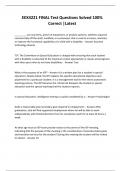 EEX4221 FINAL Test Questions Solved 100&percnt; Correct &vert;Latest