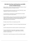 EEX 4221 EXAMS BUNDLE  with Questions and 100&percnt; Correct Verified Answers