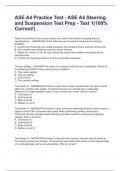 ASE A4 Practice Test - ASE A4 Steering and Suspension Test Prep - Test 1&lpar;100&percnt; Correct&excl;&rpar;