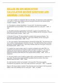 Kellee NR 226 Medication Calculation Review Questions and Answers 100&percnt; pass