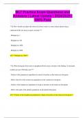 MLT Practice Exam Questions and Answers &vert; Latest Update &vert; 2024&sol;2025 &vert;  100&percnt; Pass